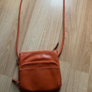 Orange Leather Tignanello Purse